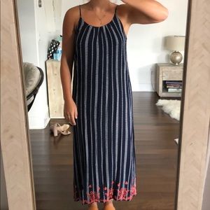 Navy blue maxi dress
